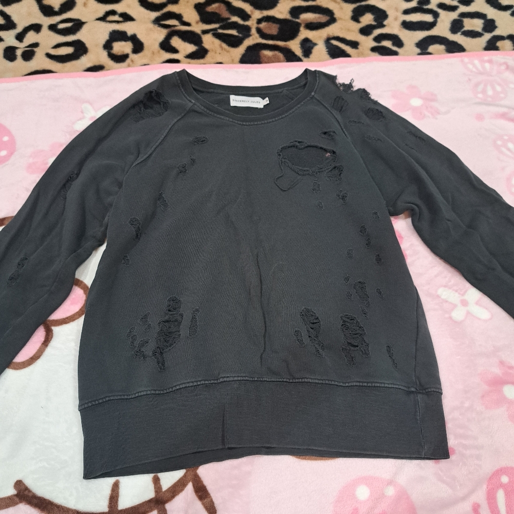 Sincerly Jules Distressed sweater